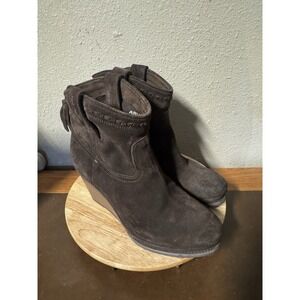 Ariat Duchess‎ Western Cowboy Brown Boot Women's 9 B Side Zip Booties